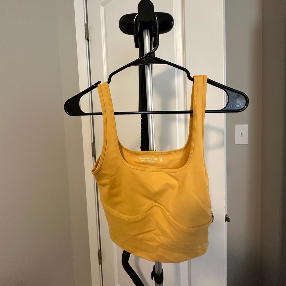 NWTs!!  Women’s Mustard Yellow Corset Tank - Abercrombie and Fitch XS